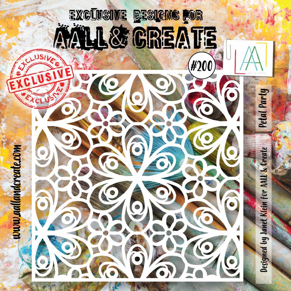 AALL And Create Stencil 6x6 - Petal Party
