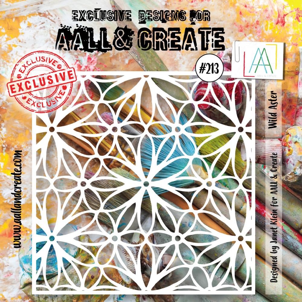 AALL And Create Stencil 6x6 - Wild Aster