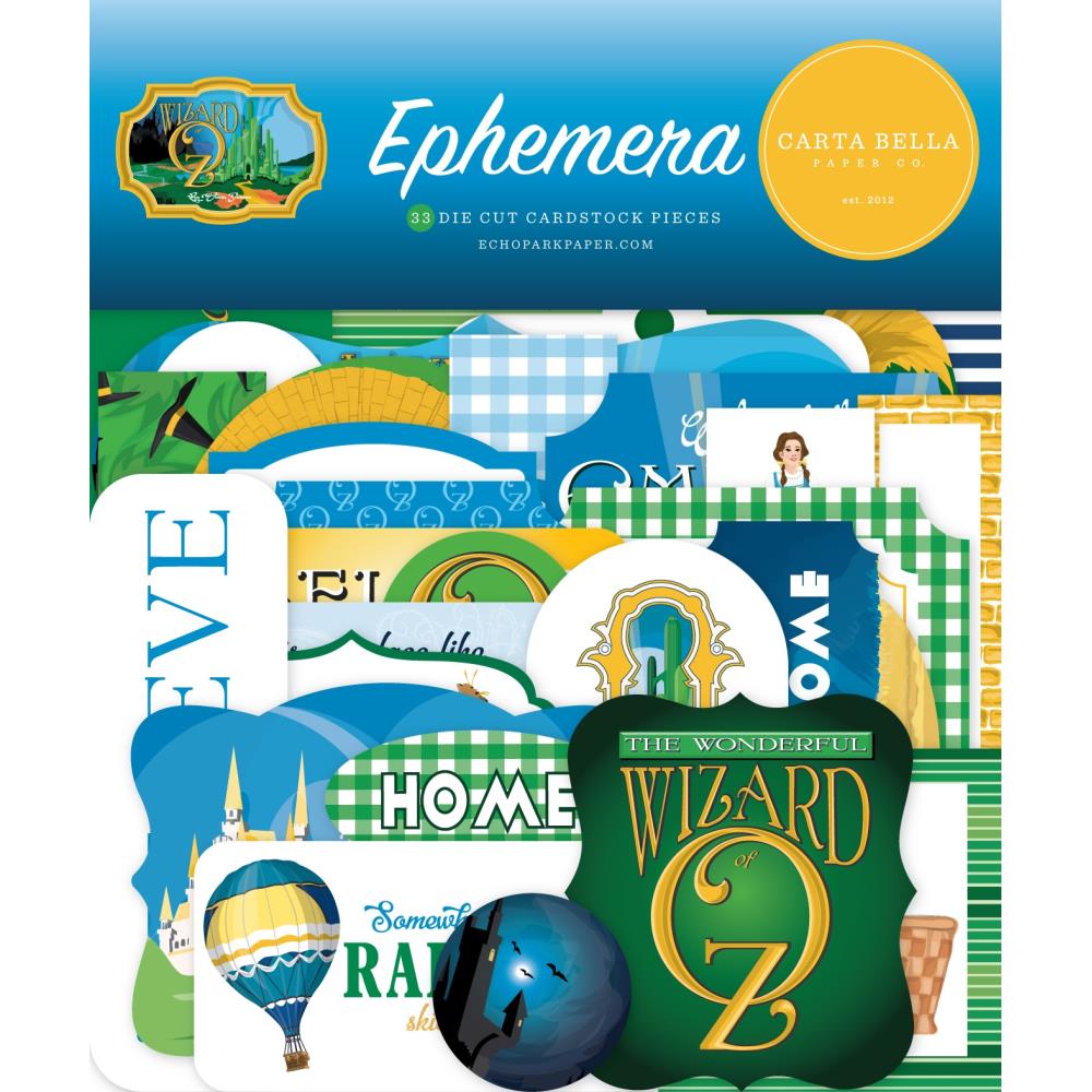 Carta Bella Cardstock Ephemera Icons - Wizard Of Oz
