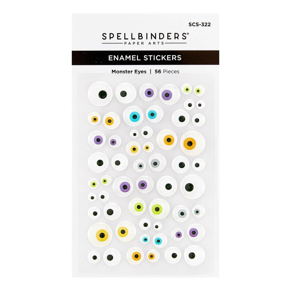Spellbinders Enamel Stickers - Monster Eyes