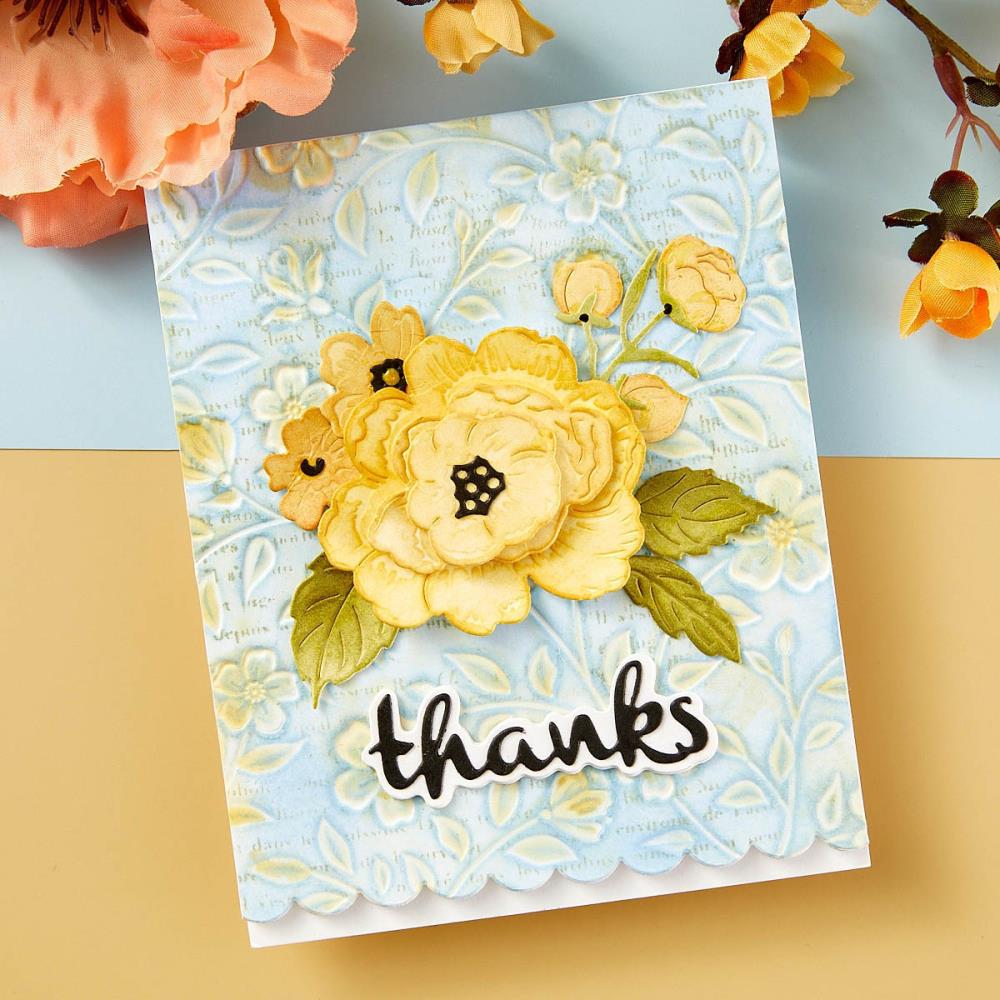 Spellbinders 3D Embossing Folder - Flowers & Foliage
