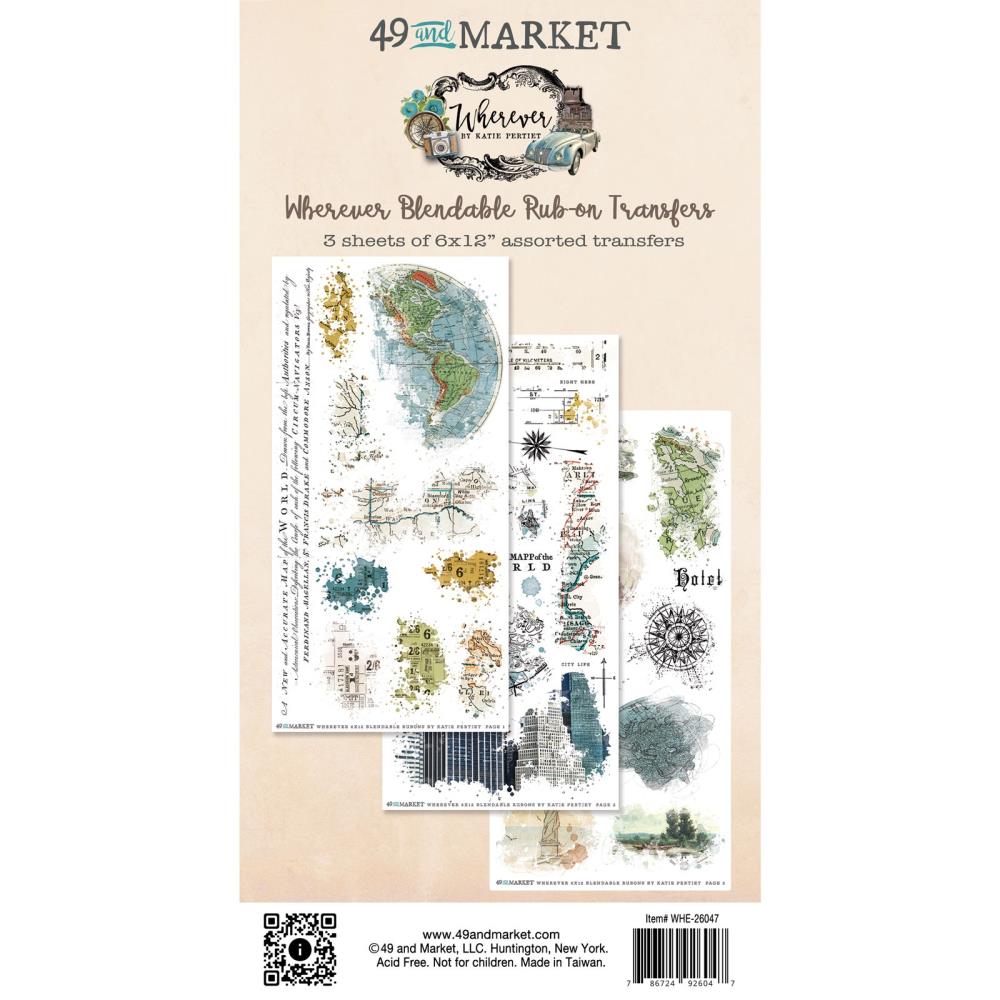 49 And Market Rub-On Transfer Set - Blendable Wherever