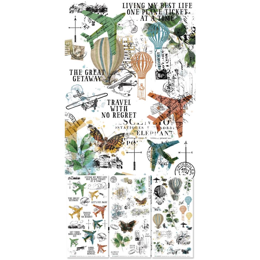 49 And Market Rub-On Transfer Set - Fly Wherever