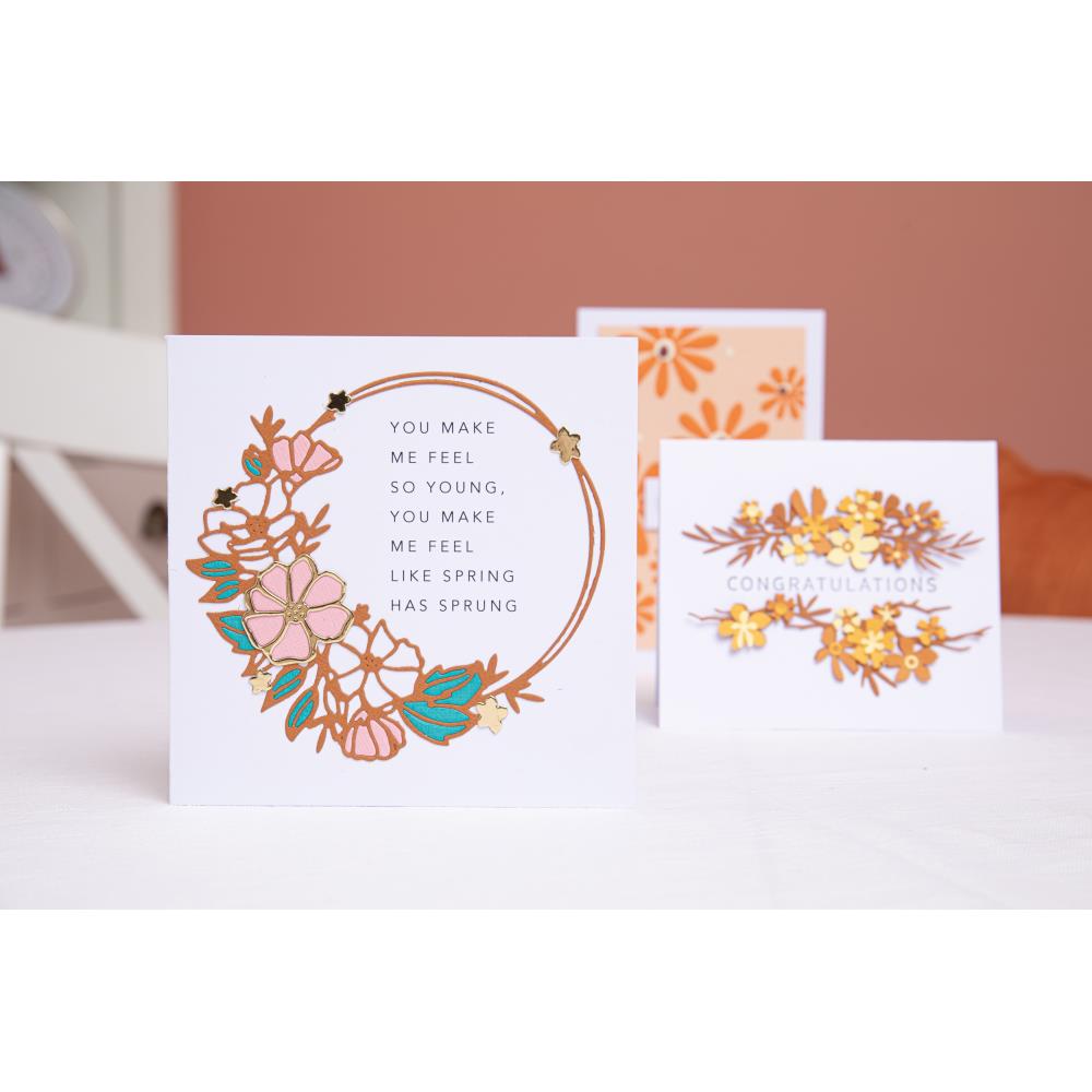 Sizzix Thinlits Dies By Tim Holtz - Floral Round