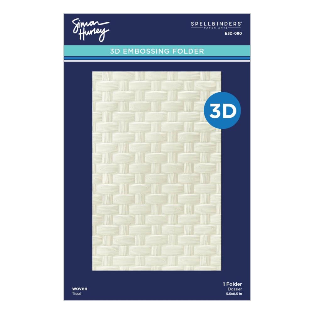 Spellbinders 3D Embossing Folder - Woven Spring Sampler
