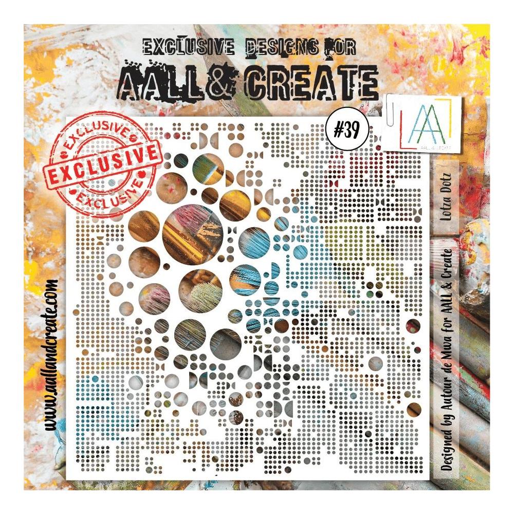 ALL And Create Stencil 6x6 - Lotza Dotz