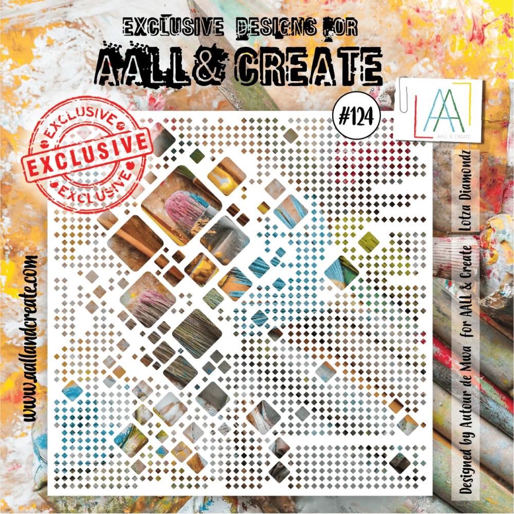 ALL And Create Stencil 6x6 - Lotza Diamondz