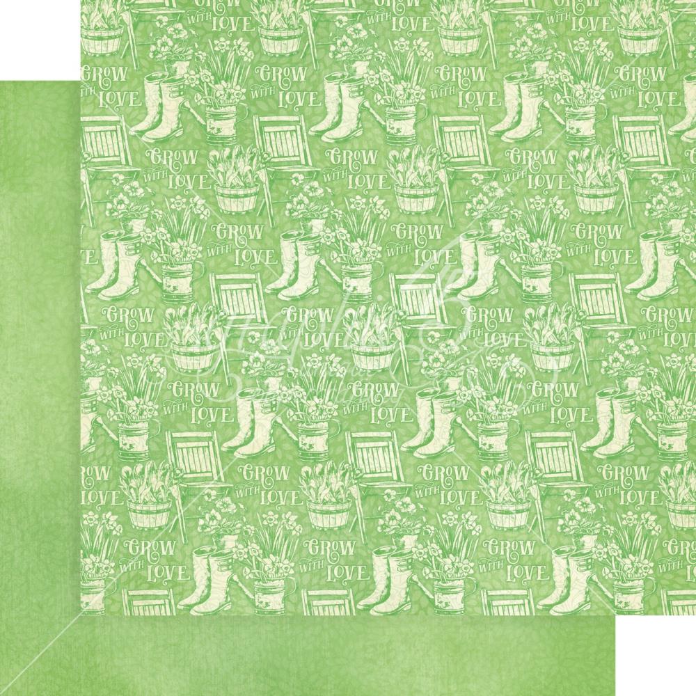 Graphic 45 - Collection Pack Patterns and Solids 12x12 - Grow With Love