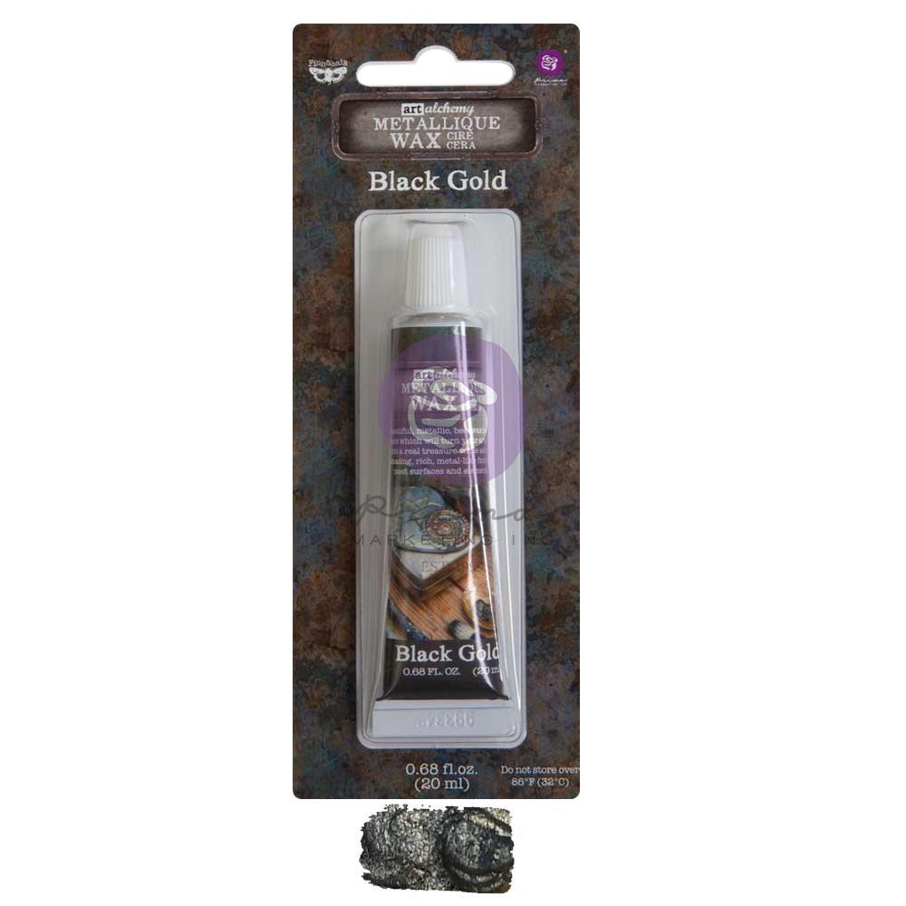 Finnabair Art Alchemy Metallique Wax - Black Gold