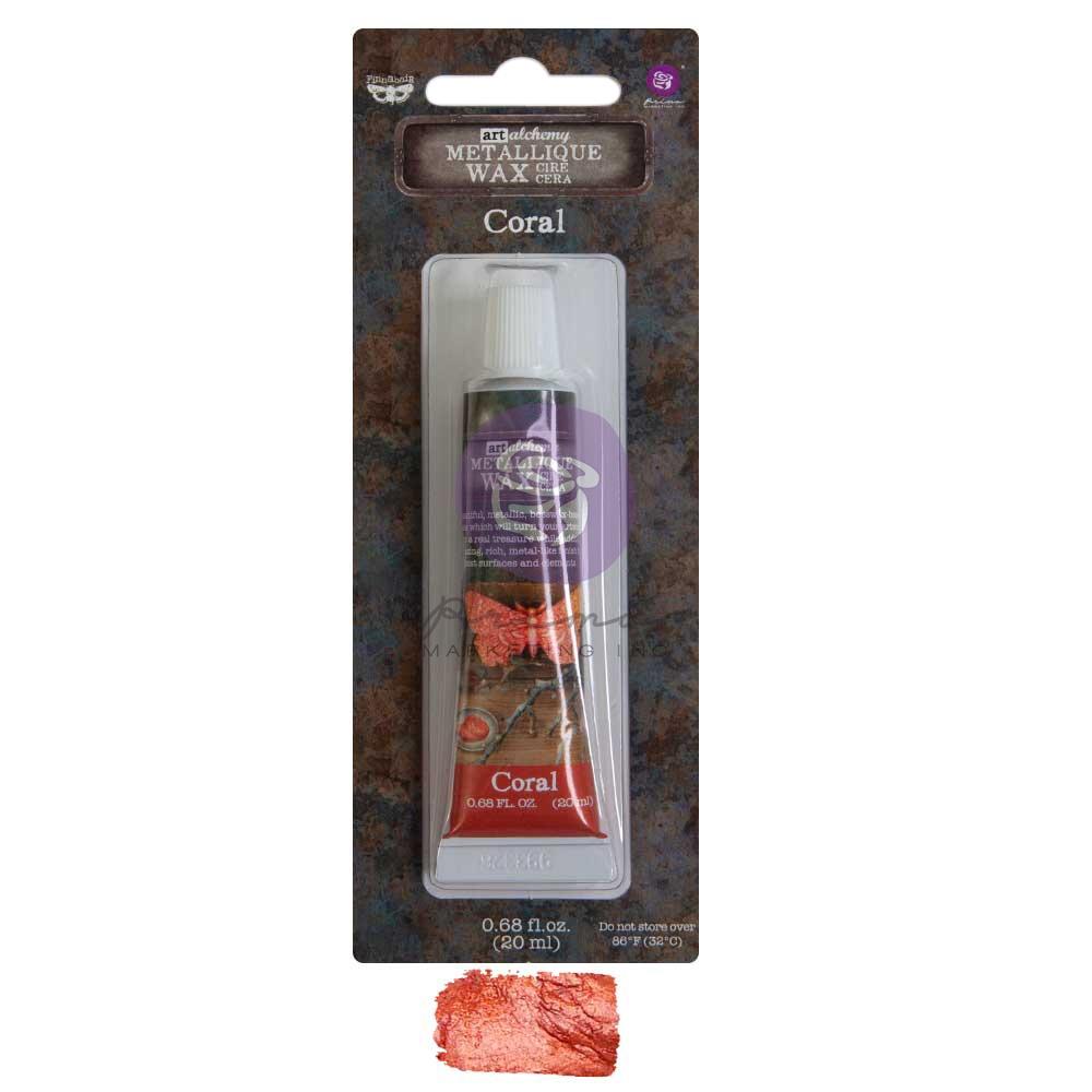 Finnabair Art Alchemy Metallique Wax - Coral