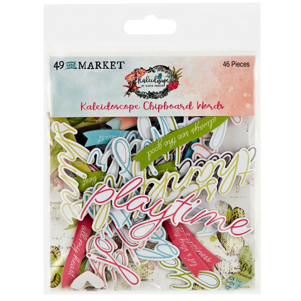 49 And Market Chipboard Set - Words Kaleidoscope