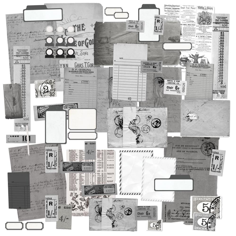 49 And Market Ephemera Stackers - Color Swatch: Charcoal