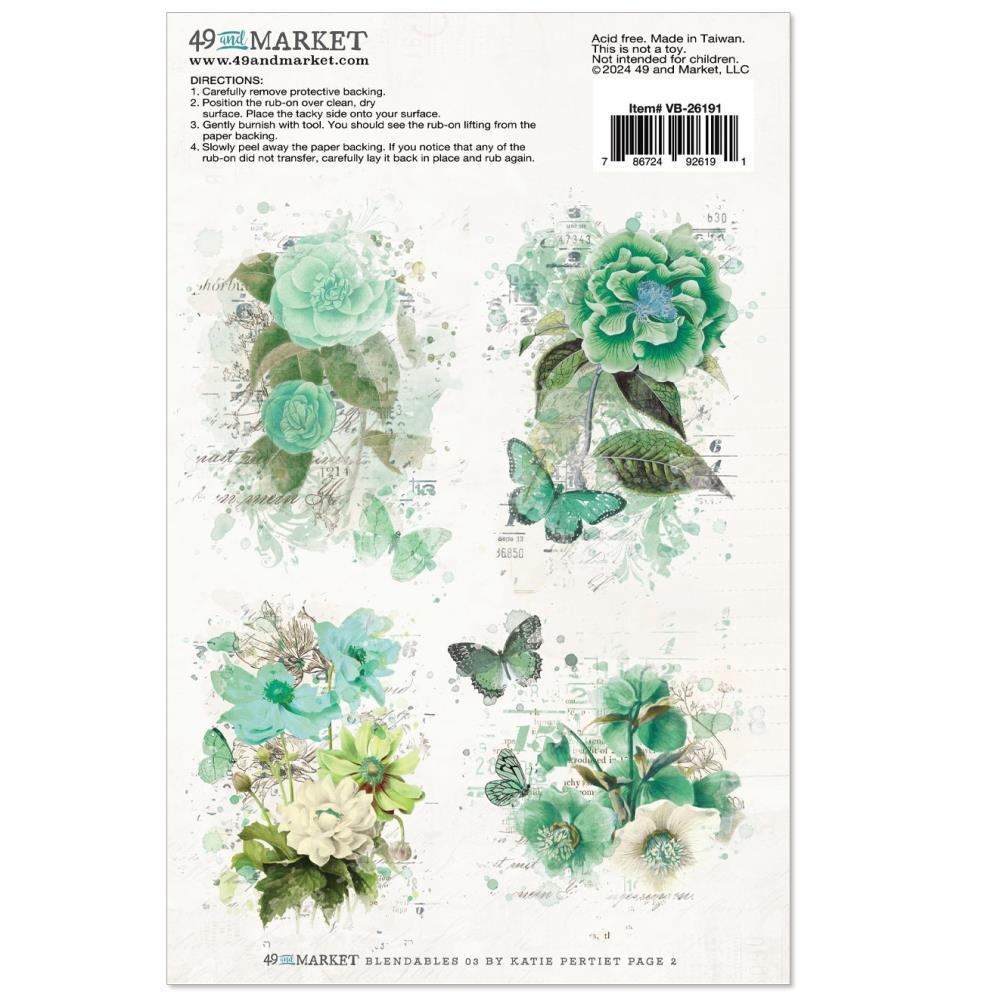 49 And Market Essentials Rub-On Transfers - N3 Blendables