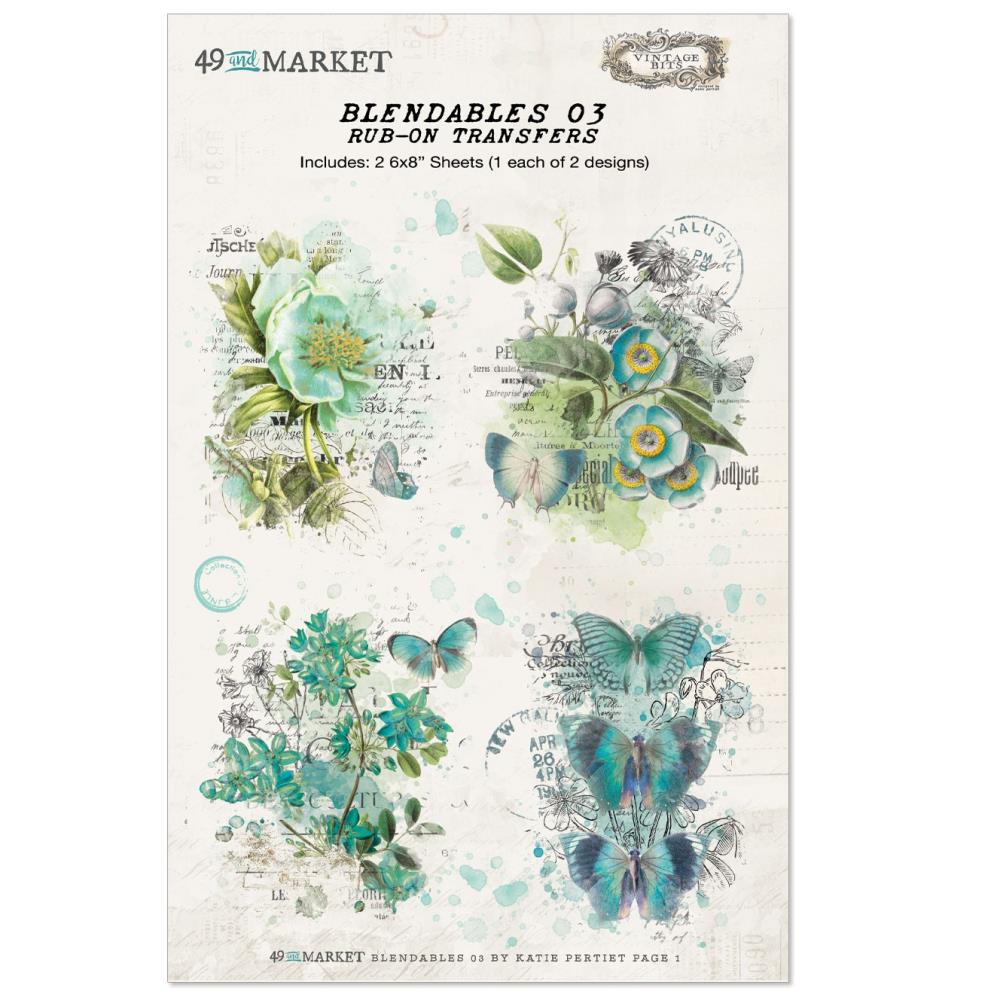 49 And Market Essentials Rub-On Transfers - N3 Blendables
