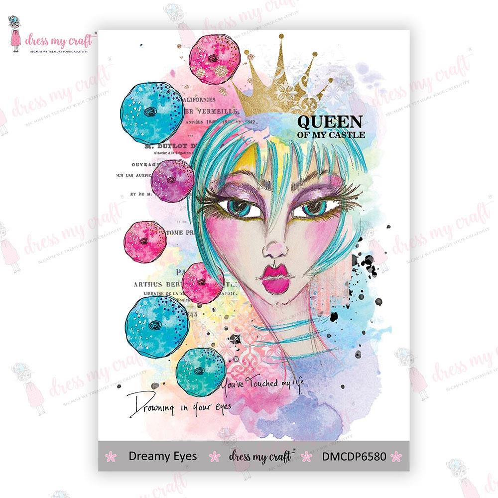 Dress My Craft Mini Transfer Me Sheet 4X6 - Dreamy Eyes
