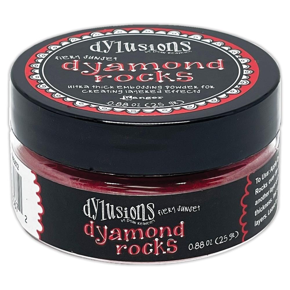 Dyan Reaveley Dylusions Dyamond Rocks - Fiery Sunset