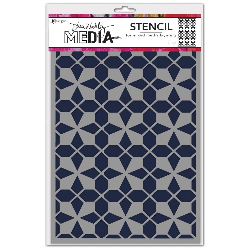 Dina Wakley Media Stencils - Tile Floor