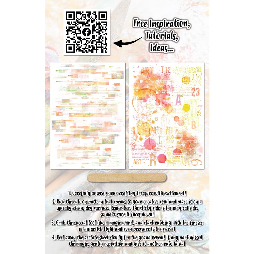 AALL And Create A5 Rub-Ons - Pastel Vibes