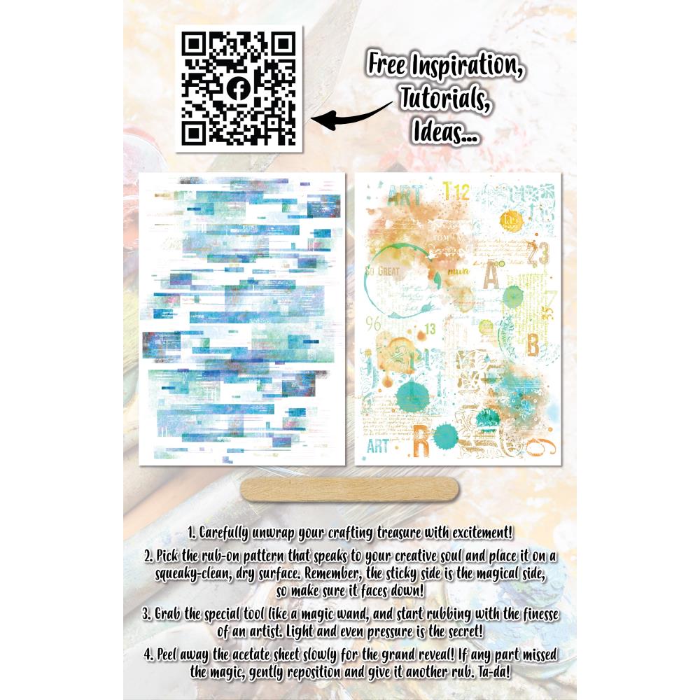 AALL And Create A5 Rub-Ons - Teal Dreams