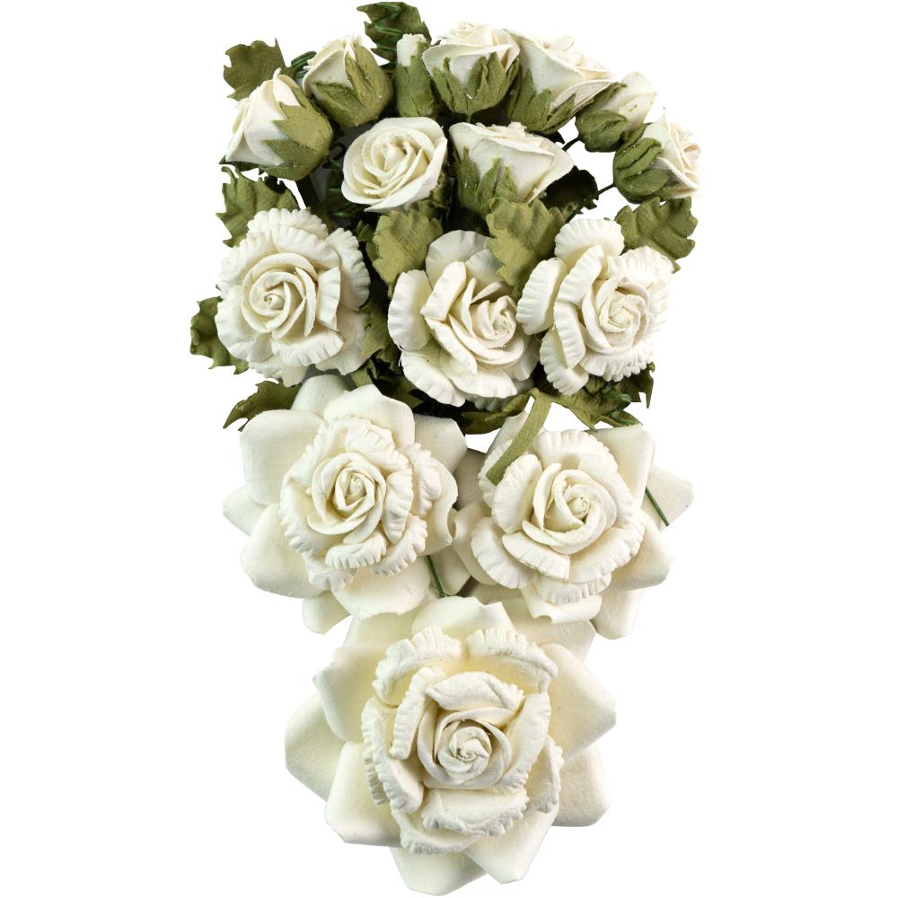 Little Birdie Annis Paper Flowers - Ivory Pearl