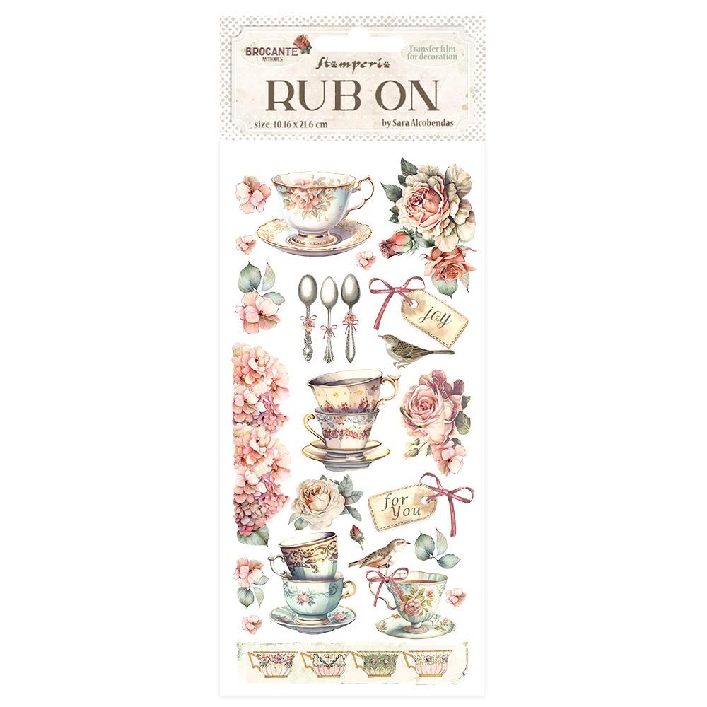 Stamperia Rub-On - Brocante Antiques Ceramic Cups
