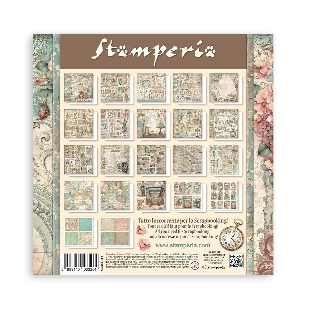 Stamperia Single-Sided Paper Pad 12x12 - Brocante Antiques