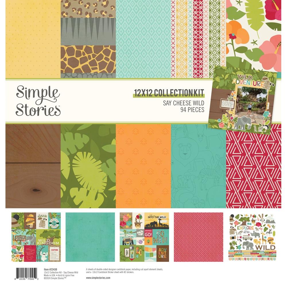 Simple Stories Collection Kit 12X12 - Say Cheese Wild