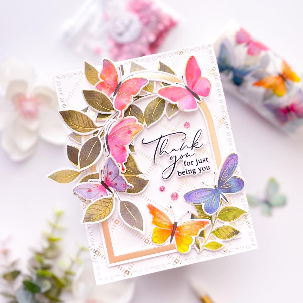 Pinkfresh Studio Washi Tape 4-inchX10m - Fluttering Butterflies