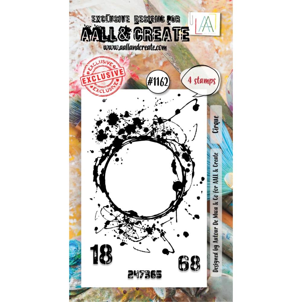 AALL And Create A8 Photopolymer Clear Stamp Set - Cirque