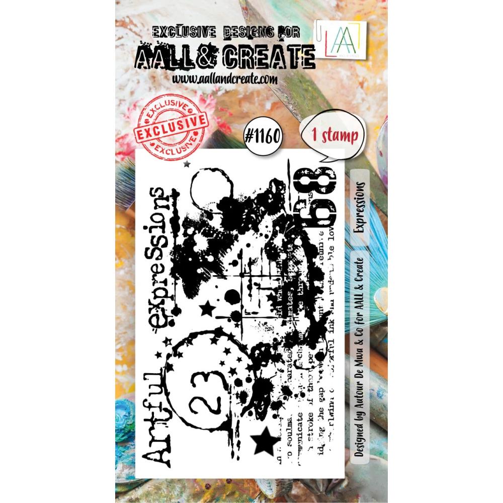 AALL And Create A8 Photopolymer Clear Stamp Set - Expressions