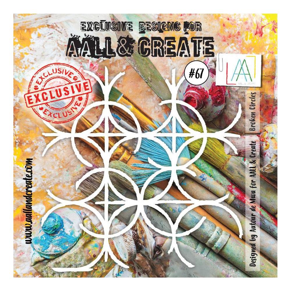 AALL And Create Stencil 6x6 - Broken Circles