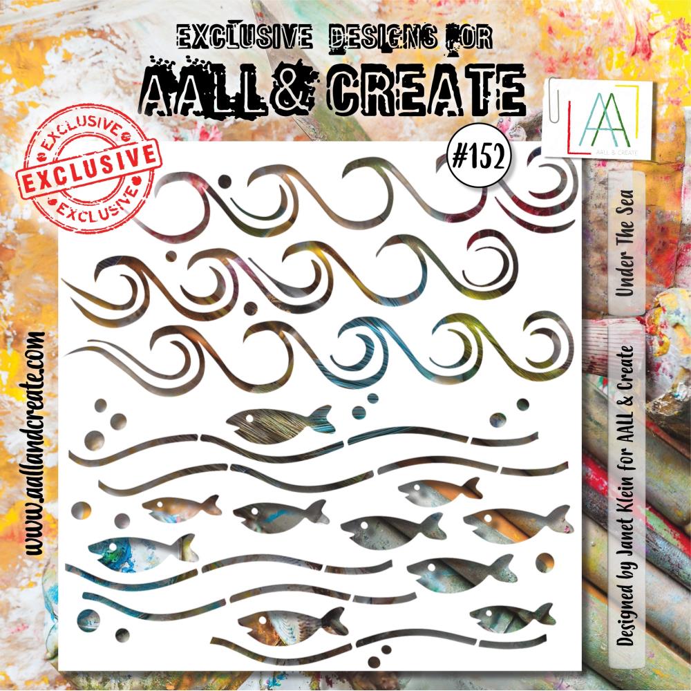AALL And Create Stencil 6x6 - Under The Sea