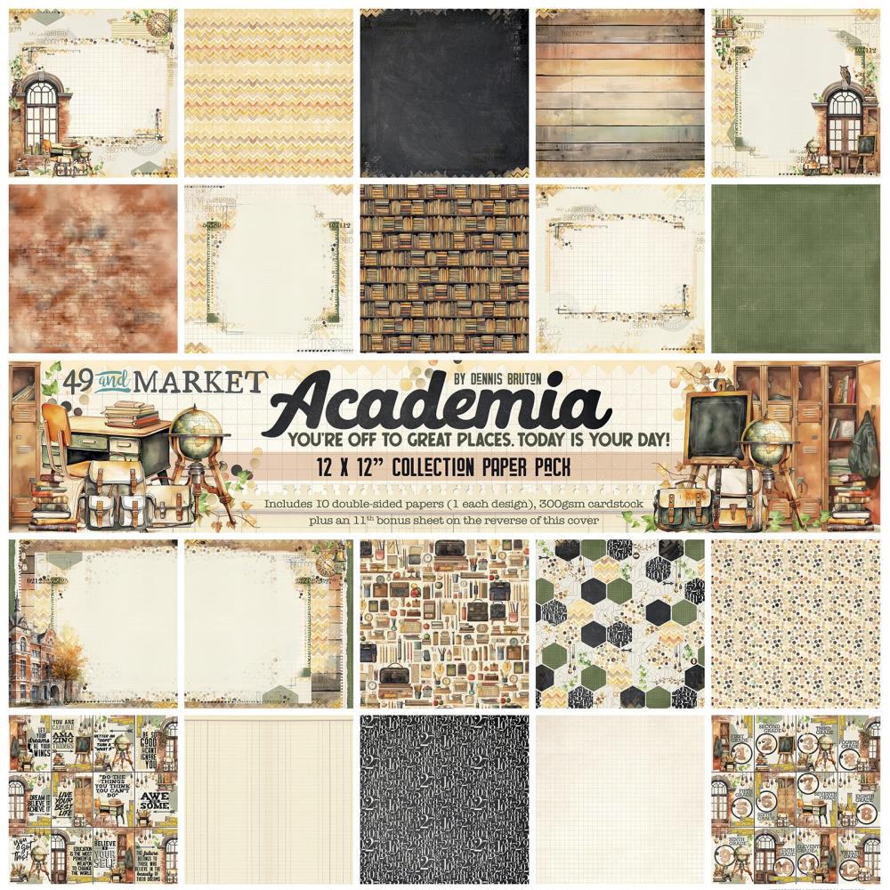 49 And Market Collection Pack 12x12 - Academia