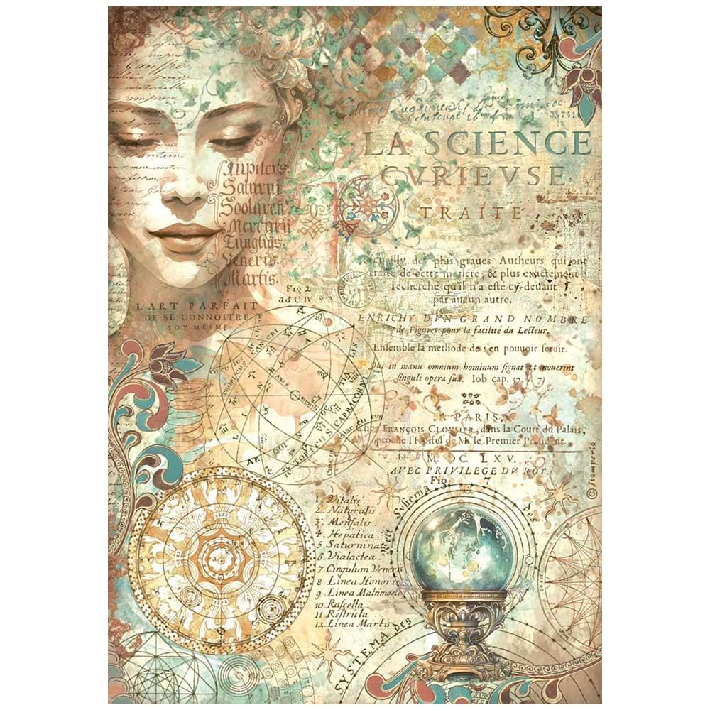 Stamperia Rice Paper Sheet A4 - Fortune Face