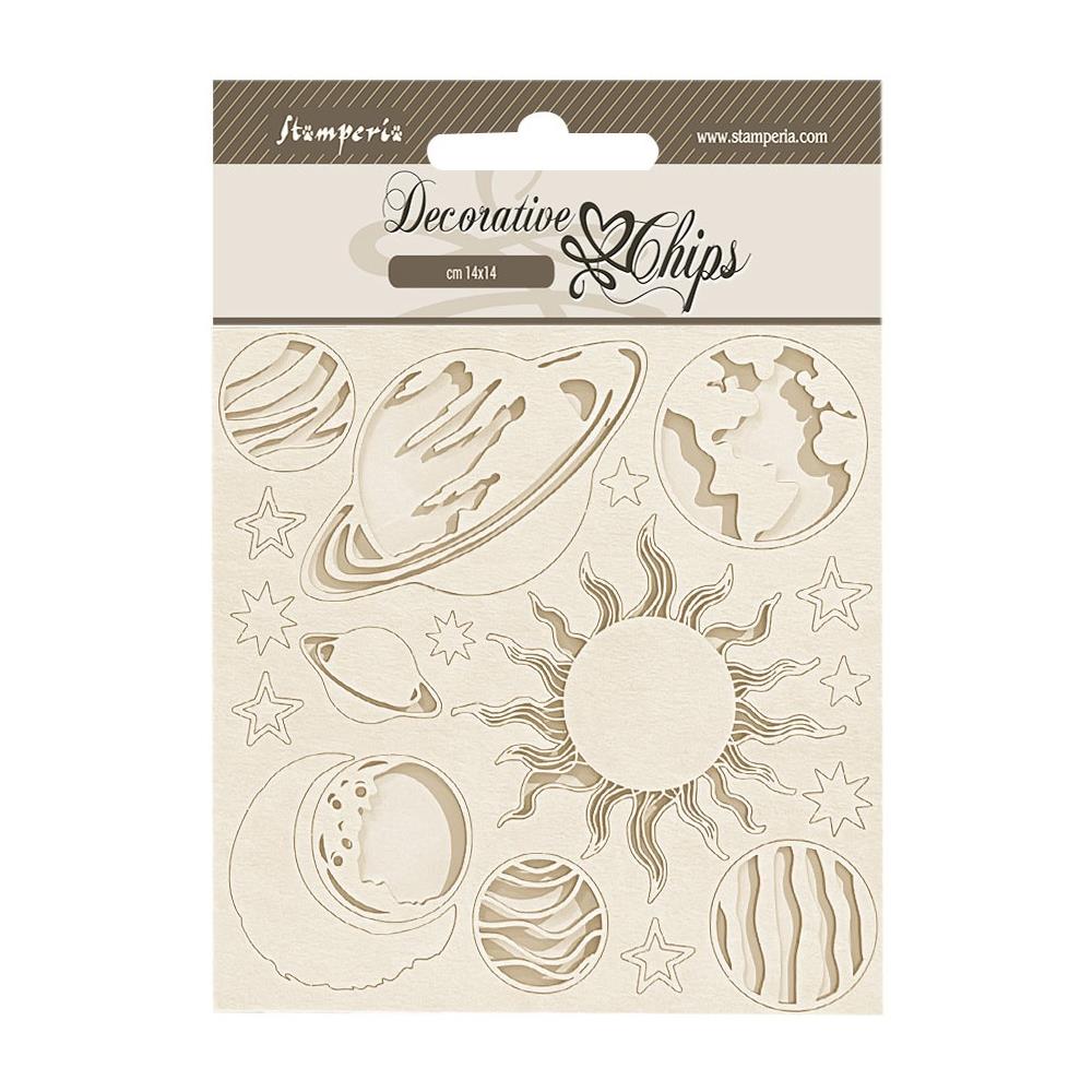 Stamperia Decorative Chips - Fortune Planets
