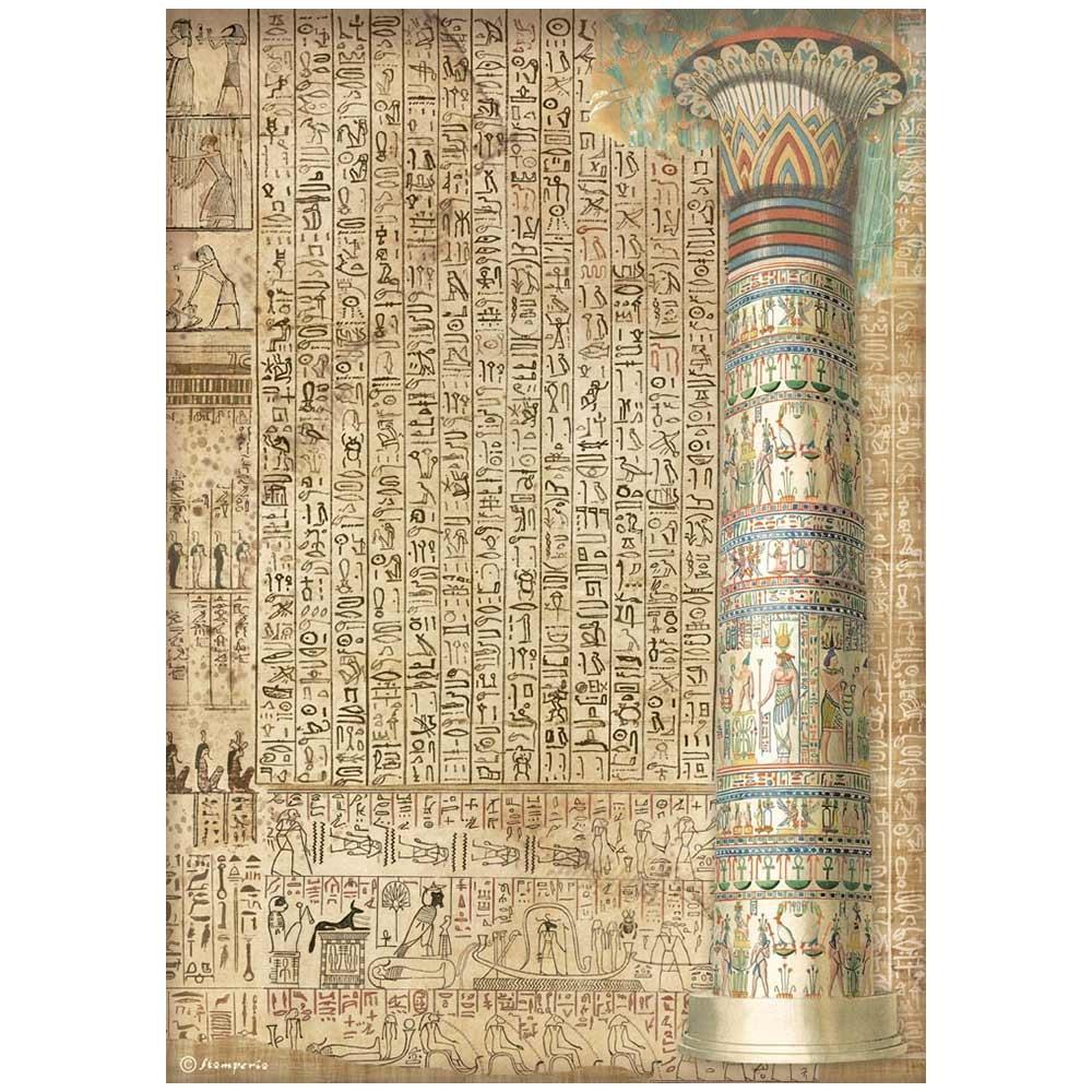 Stamperia Rice Paper Sheet A4 - Fortune Egypt