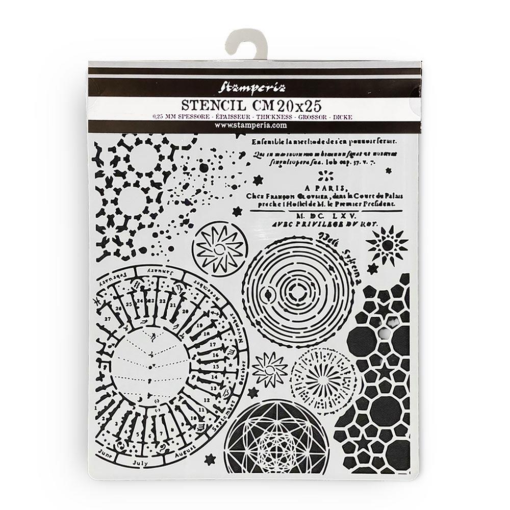 Stamperia Stencil 20cm x 25cm - Fortune Macrocosm Mixed Patterns