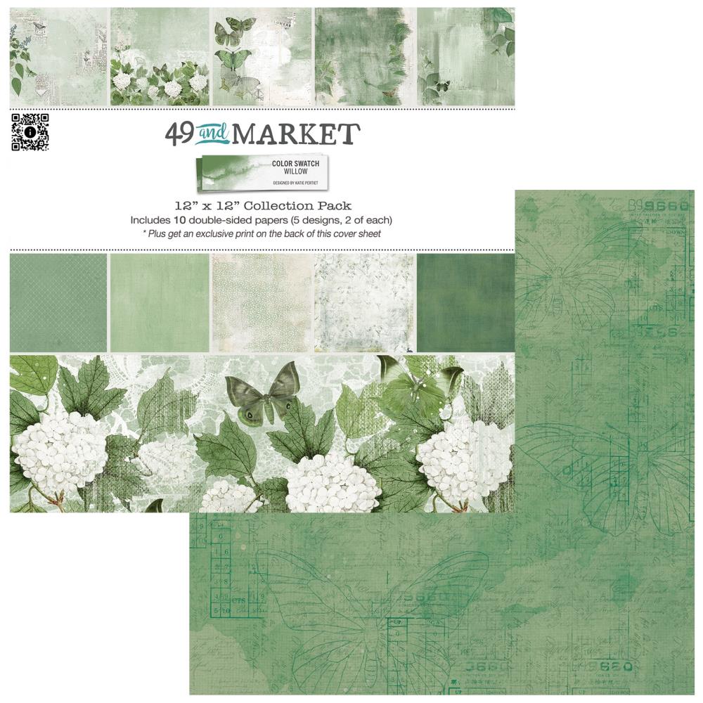 49 And Market Collection Pack 12x12 - Color Swatch: Willow