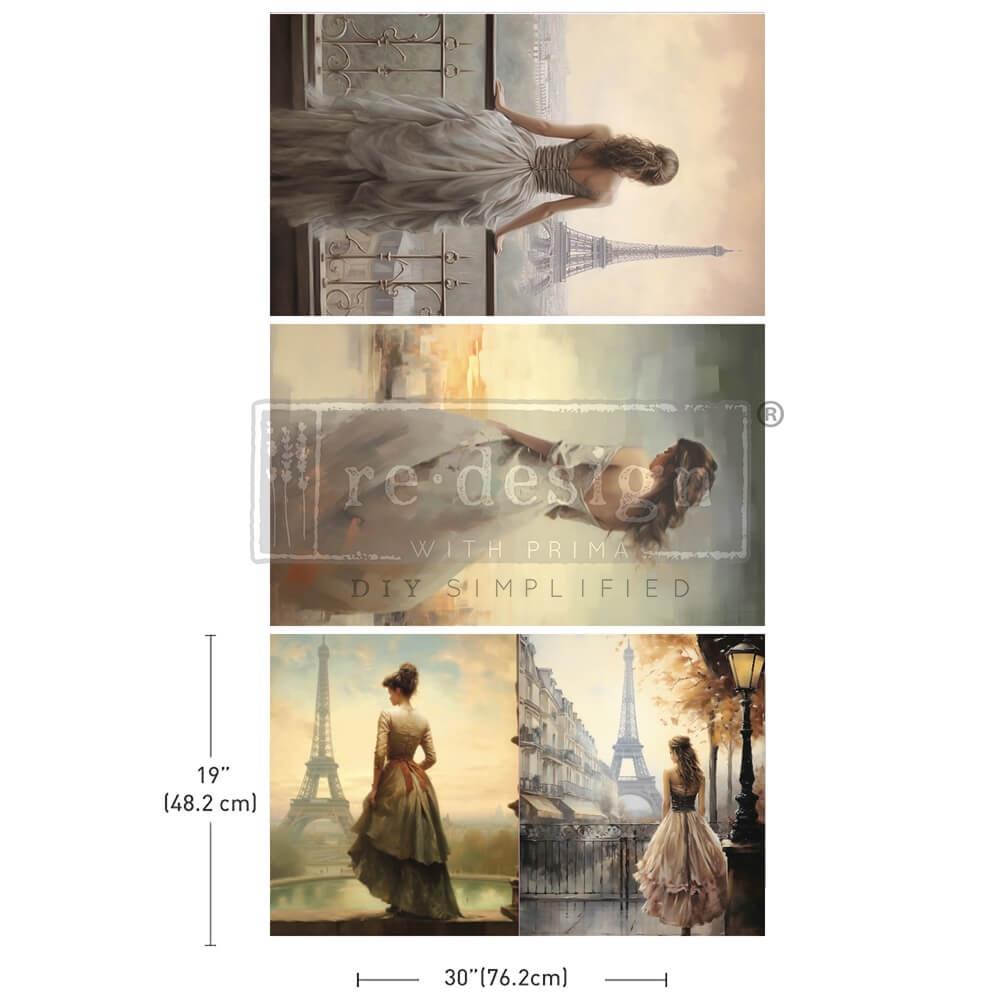 Prima Re-Design Decoupage Decor Tissue Paper - Bridal Bliss