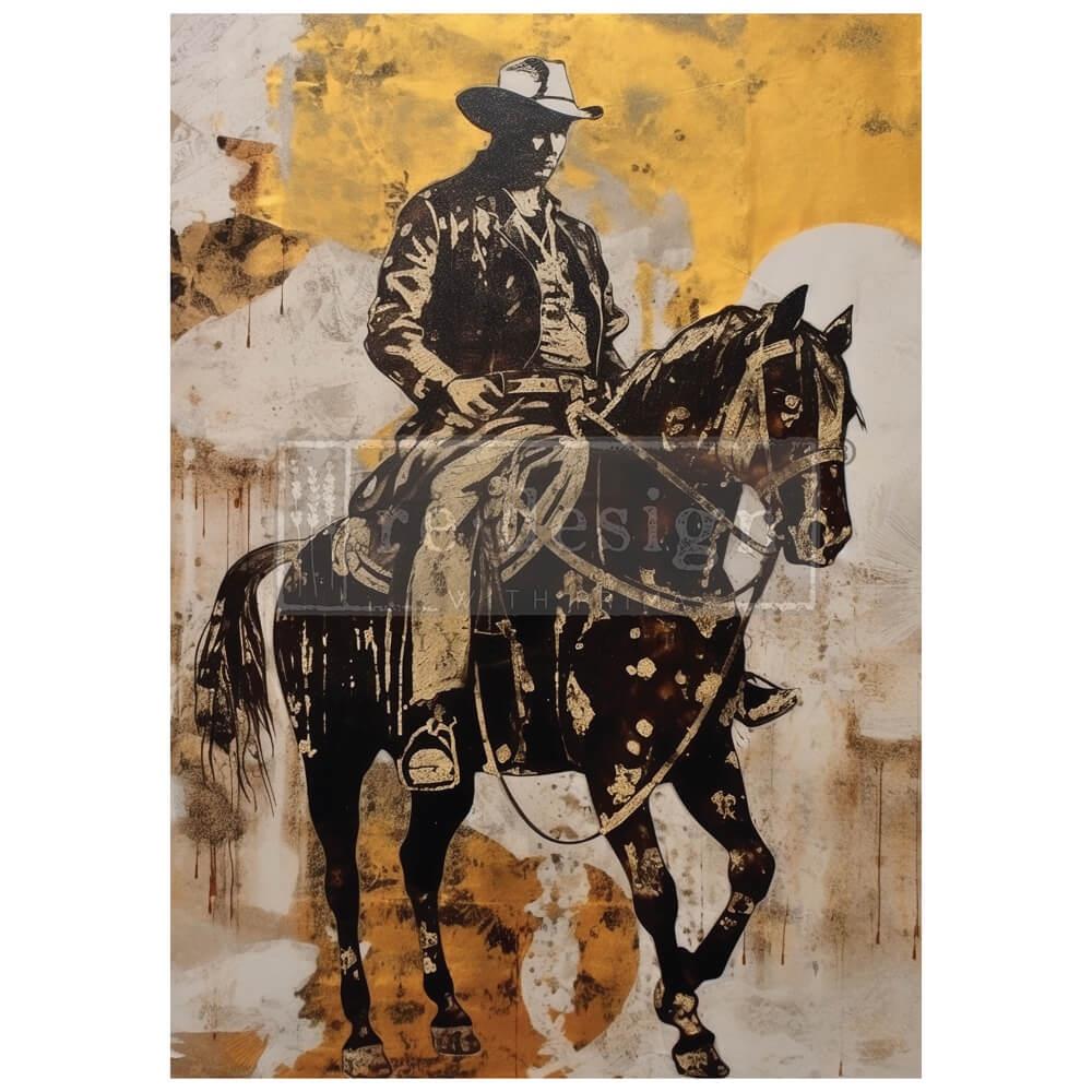 Prima Re-Design A1 Decoupage Fiber - Cowboy Cavalry