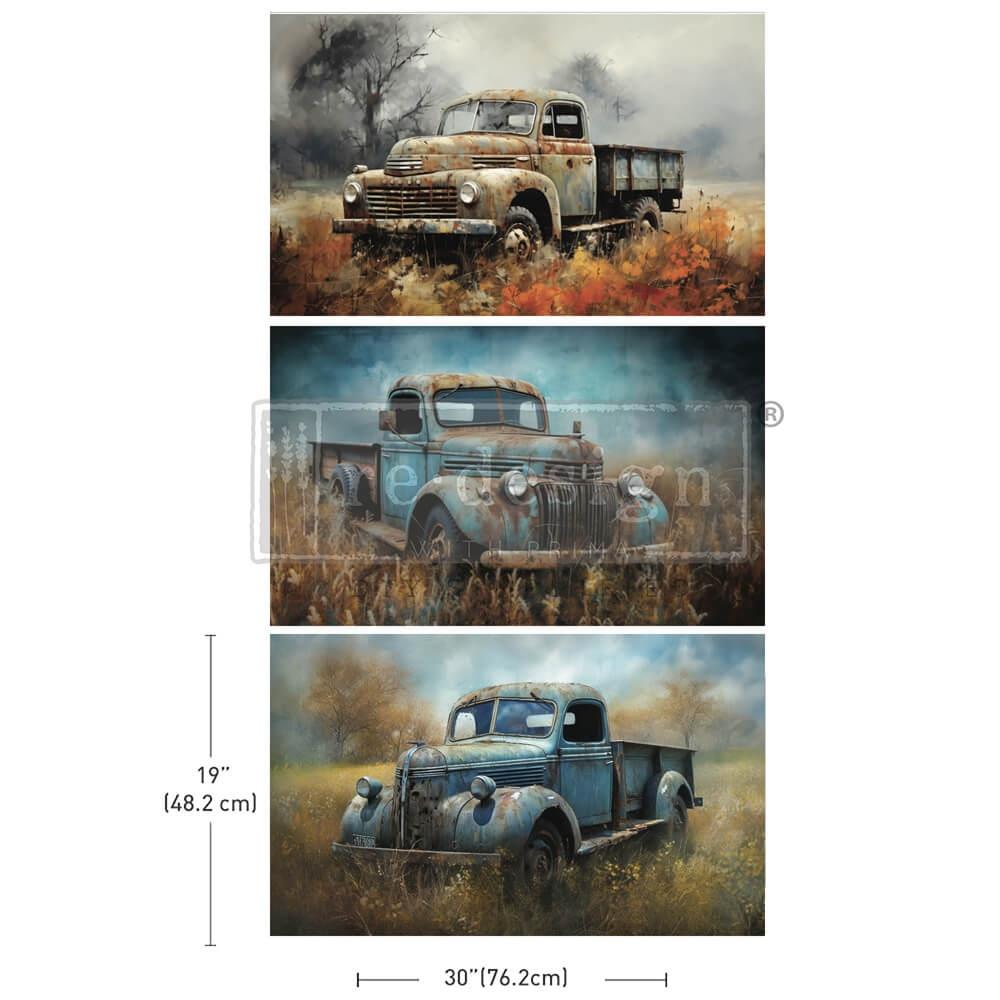 Prima Re-Design Decoupage Decor Tissue Paper - Wheels Of Time