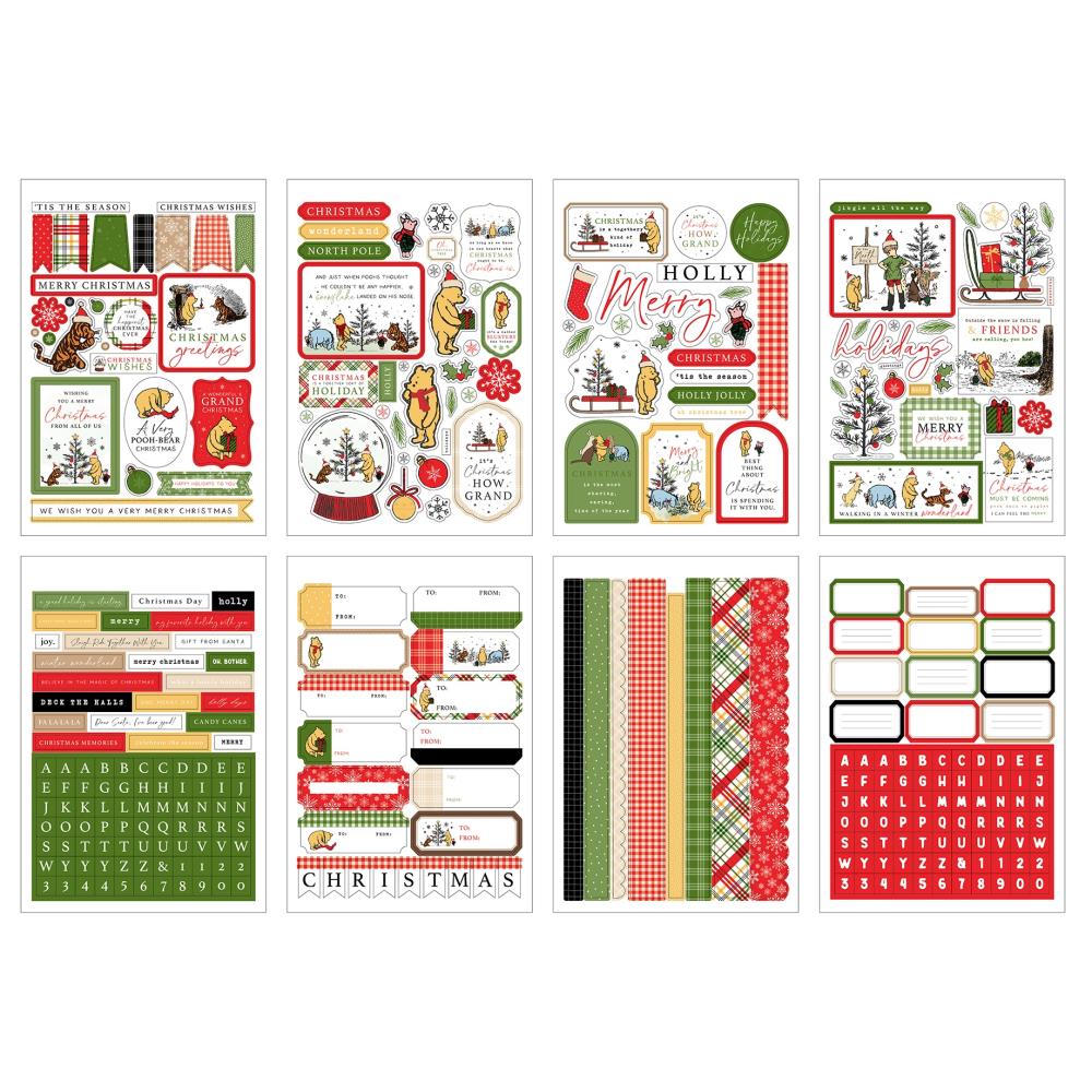 Echo Park Sticker Book - Winnie The Pooh Christmas
