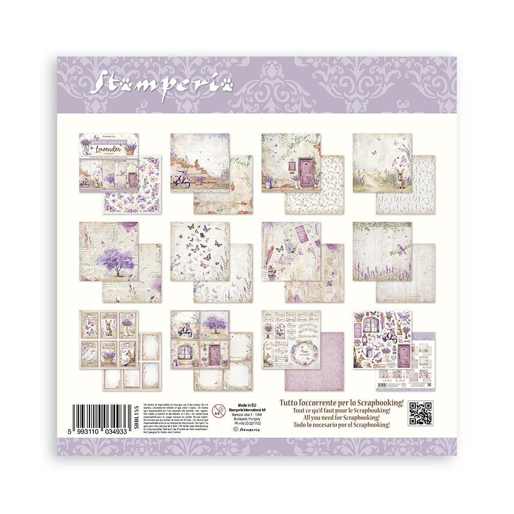 Stamperia Double-Sided Paper Pad 12x12 - Lavender
