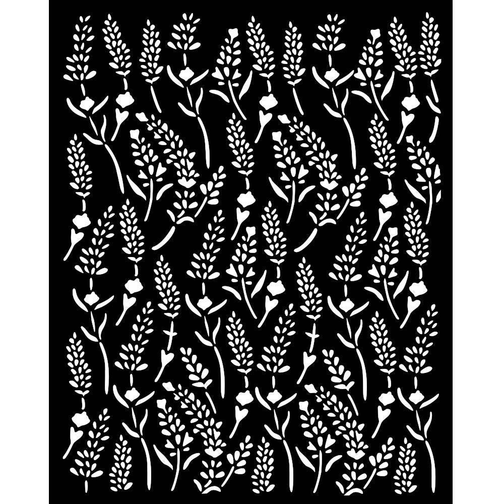 Stamperia Stencil 20cm x 25cm - Lavender Pattern