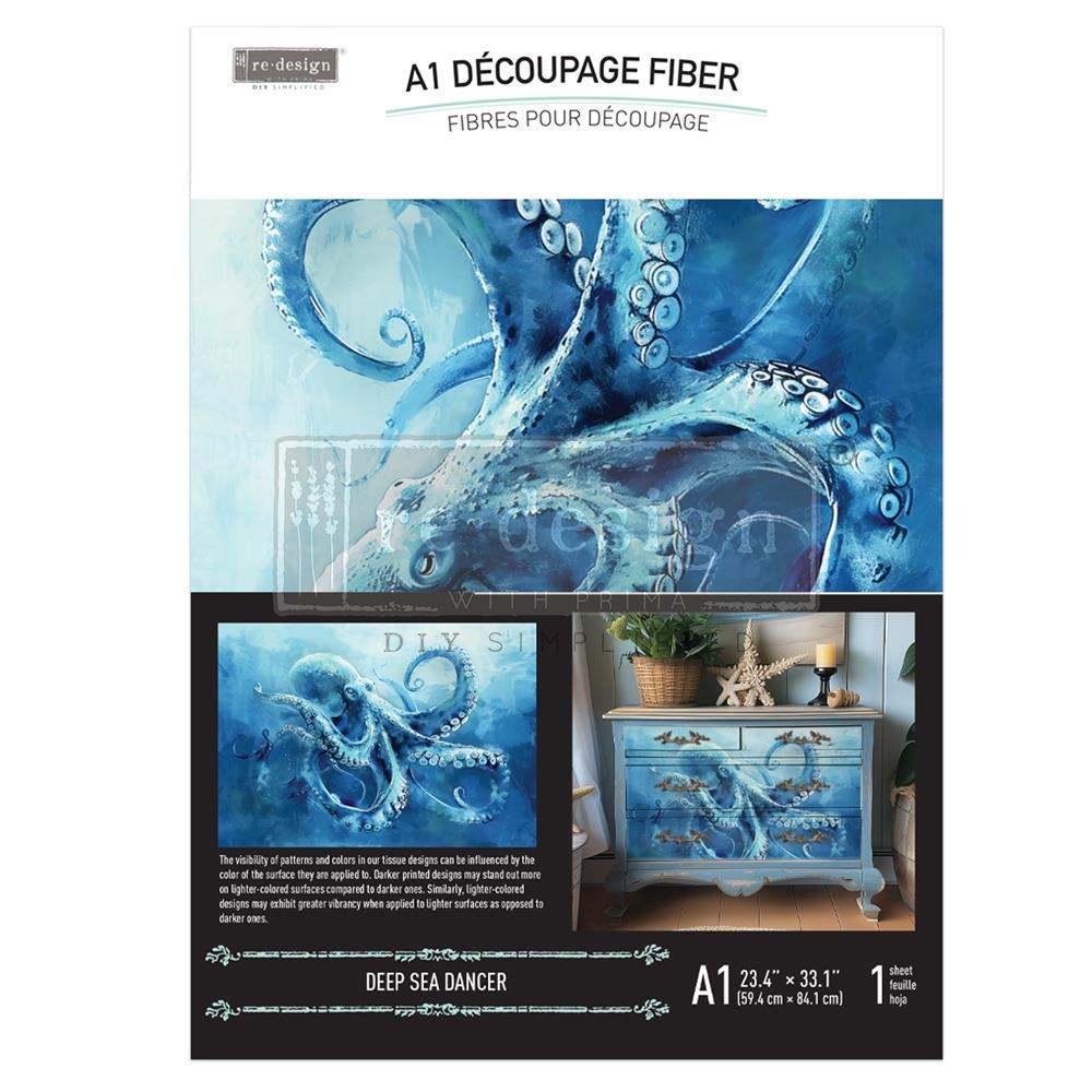 Prima Re-Design A1 Decoupage Fiber - Deep Sea Dancer