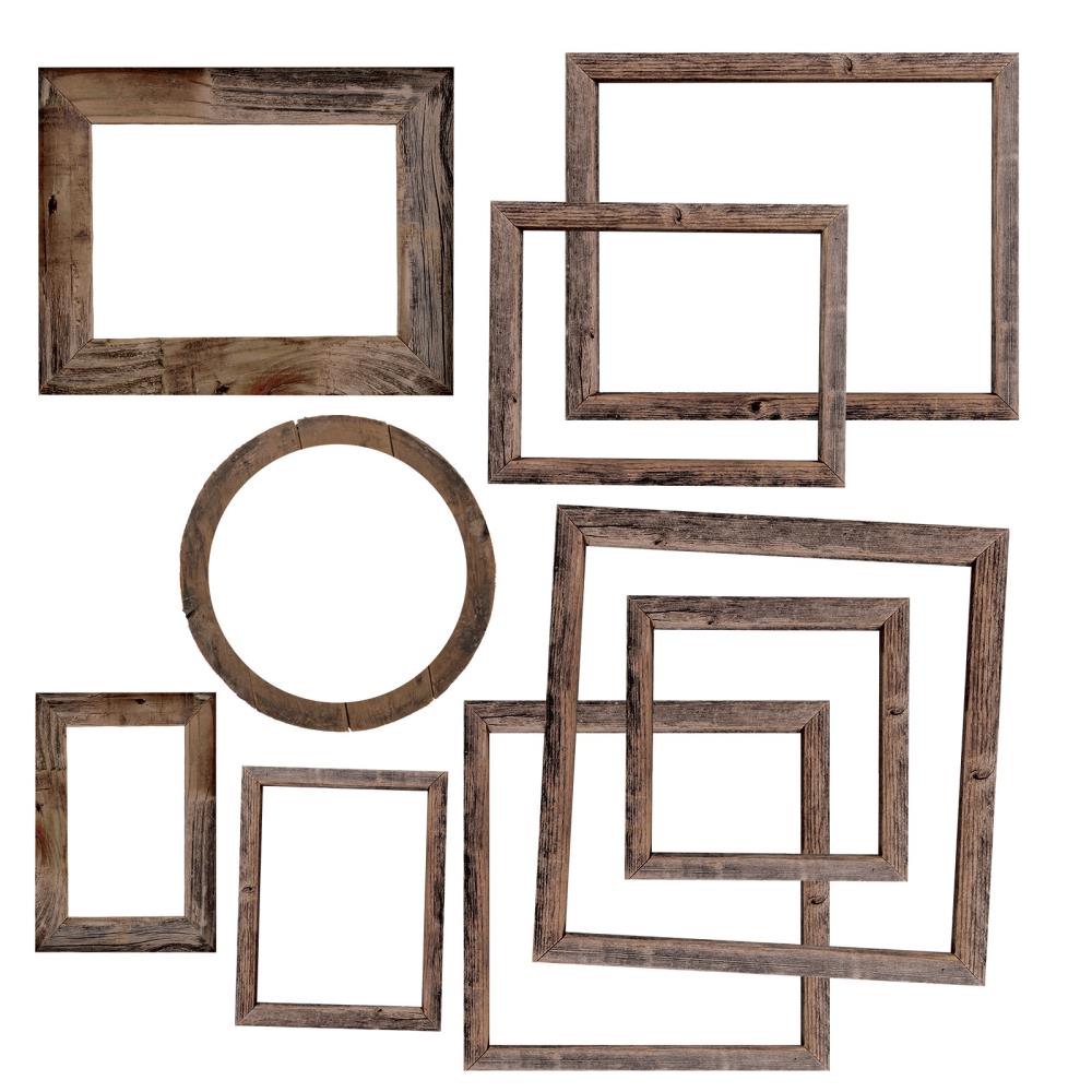 49 And Market Chipboard Set - Frames Evergreen Season