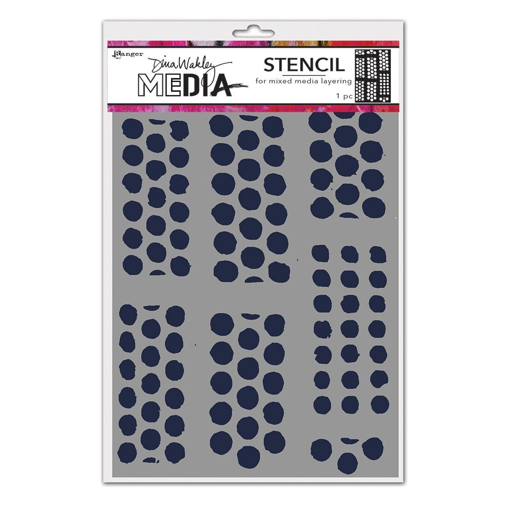 Dina Wakley Media Stencils - Dotted Tape