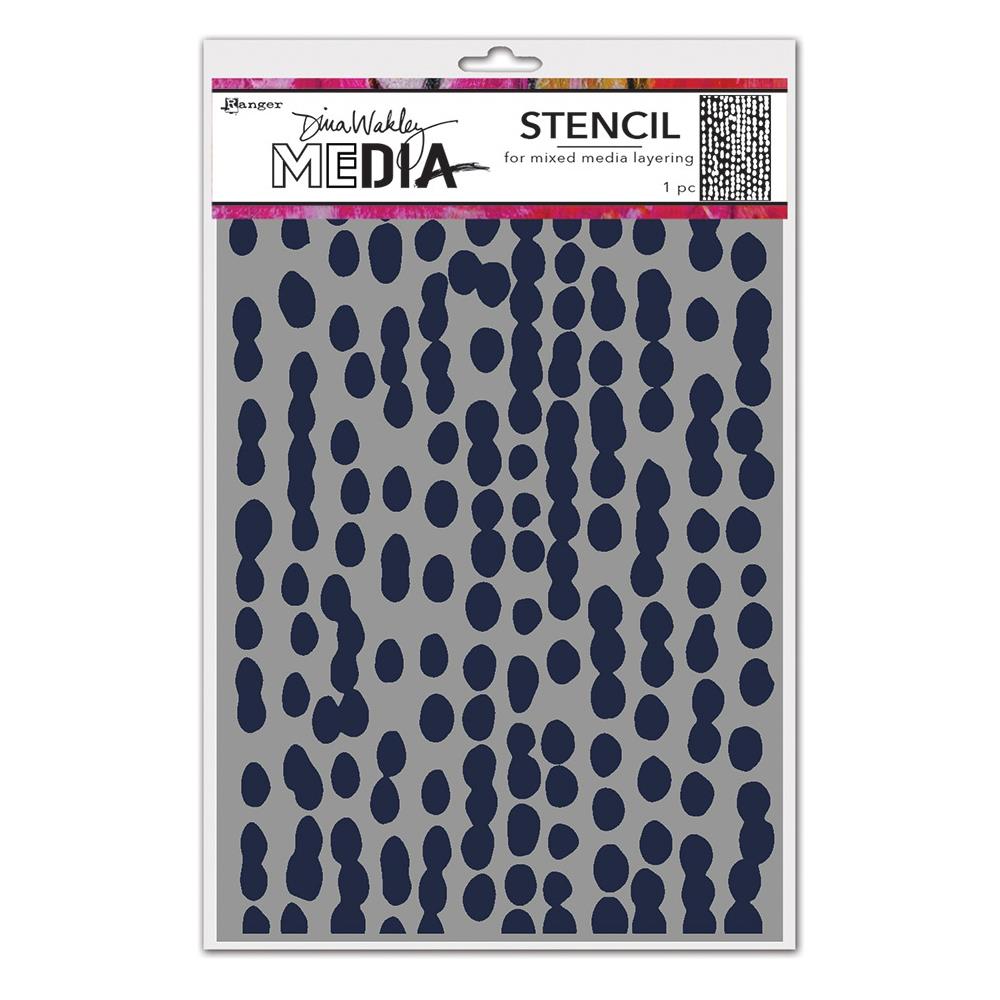 Dina Wakley Media Stencils - Mushy Dots