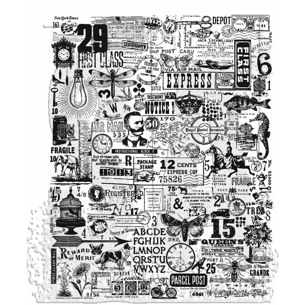 Tim Holtz Cling Stamps - Hodgepodge