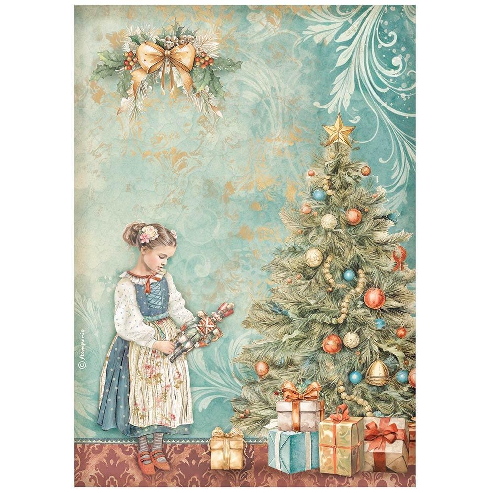 Stamperia Rice Paper Sheet A4 - The Nutcracker Christmas Tree
